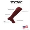 TCK Prosport Performance Tube Socks (Maroon, Small) view 3