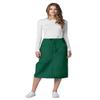 Adar Universal Scrub Skirts for Women - Mid-Calf Drawstring Scrub Skirt - 707 - Hunter Green - 8 view 2