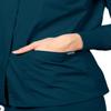 Adar Uniforms, Universal Scrubs for Women - Round Neck Warm-Up Scrub Jacket - 602 - Caribbean Blue - XS view 4