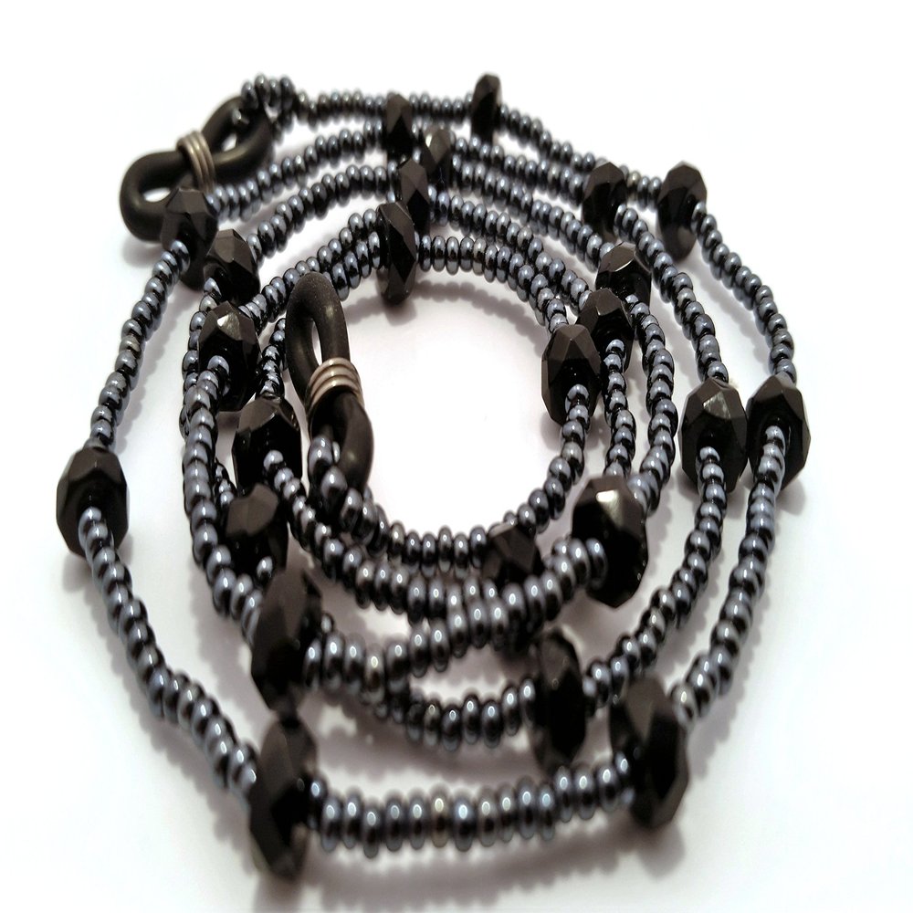 DeSuave Vogue Eyeglass Cord (Hematite)