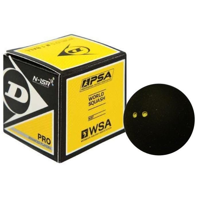 DUNLOP Pro Squash Ball World's No 1 Ball Boxed 1 Ball