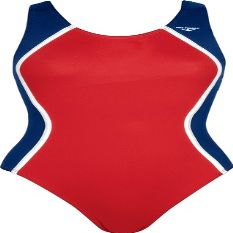 The Finals Girl's Youth Glide Splice Super V-Back, Red/Navy, Size 22