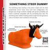7K Rope Something Steer Heading Dummy - Orange view 2