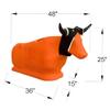 7K Rope Something Steer Heading Dummy - Orange view 3