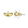 Across The Puddle, Historical Jewelry Collection, 24k Gold Plated Pre-Columbian Tairona Mini Beads (XS) Stud Earrings view 3