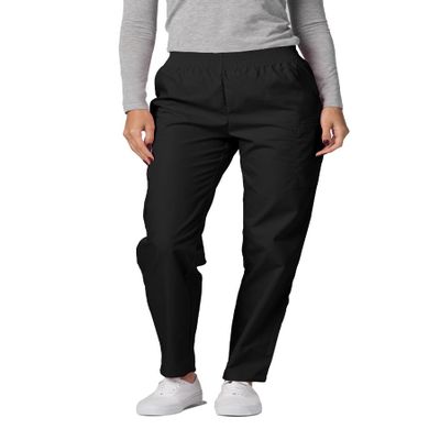 Adar Uniforms Universal Scrubs for Women - Tapered Utility Cargo Pants - 503 - Black - XXS