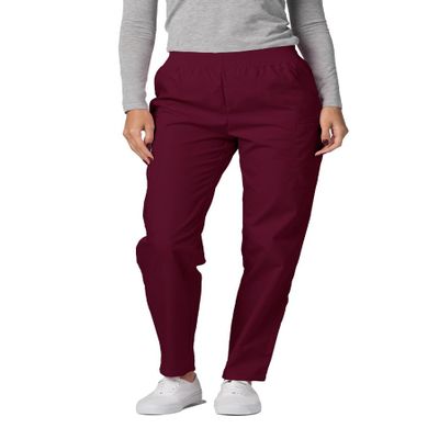 Adar Uniforms Universal Scrubs for Women - Tapered Utility Cargo Pants - 503 - Burgundy - L