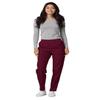 Adar Uniforms Universal Scrubs for Women - Tapered Utility Cargo Pants - 503 - Burgundy - L view 4