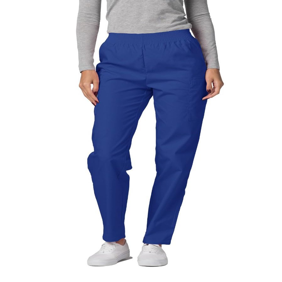 Adar Universal Scrubs for Women - Tapered Utility Cargo Scrub Pants - 503 - Royal Blue - 4X