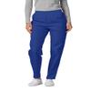 Adar Universal Scrubs for Women - Tapered Utility Cargo Scrub Pants - 503 - Royal Blue - 4X view 1