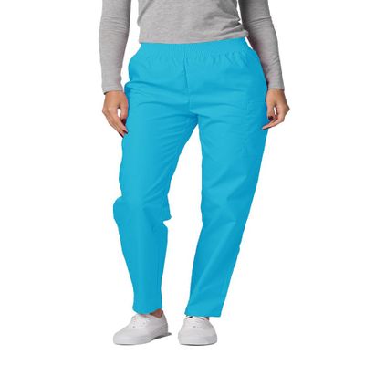 Adar Uniforms Universal Scrubs for Women - Tapered Utility Cargo Pants - 503 - Turquoise - S