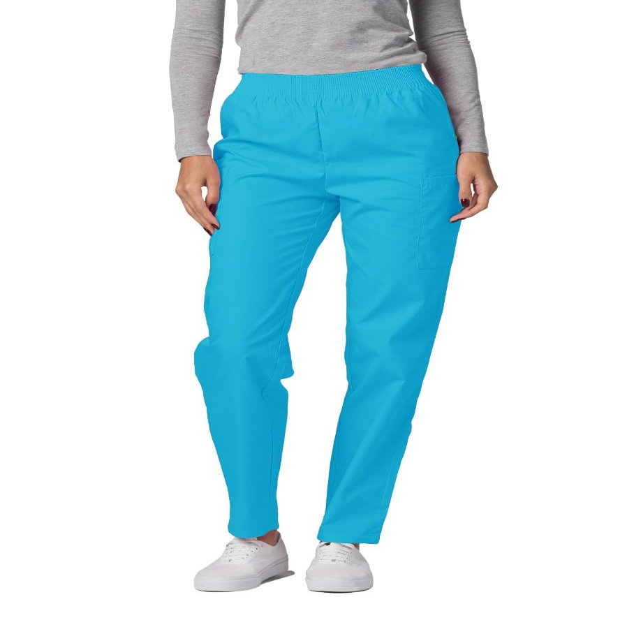 Adar Uniforms Universal Scrubs for Women - Tapered Utility Cargo Pants - 503 - Turquoise - S