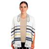 Holy Land Market New Covenant Prayer Shawl, English/Hebrew With Bag, Card and Brochure From Israel (72 x 24 Inch) view 1