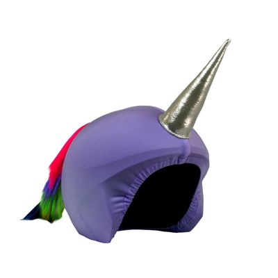 COOLCASC Rainbow Unicorn - Universal Fit Ski Helmet Cover - Customise Your Kids ski Helmet with a Fun and Cute Protective Cover - Snowboarding & Skiing Accessories - One Size fits All