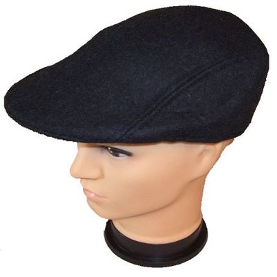 Charcoal Grey Wool Style Beret Ivy Newsboy Gray Dress Hat Gangster Vintage Cap