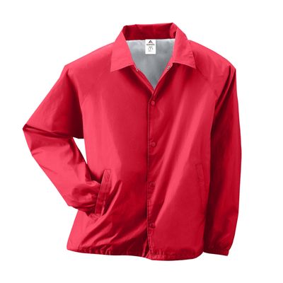 Augusta Sportswear Nylon Coach's Jacket/Lined - Rain-Ready, Water-Resistant Outerwear for Coaches & Outdoor Activities