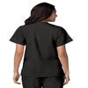 Adar Uniforms Women's Universal Snap Front Scrub Top - 604 - Black - XS view 2