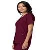 Adar Uniforms Women's Universal Snap Front Scrub Top - 604 - Burgundy - L view 4