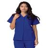 Adar Uniforms Women's Universal Snap Front Scrub Top - 604 - Royal Blue - S view 1