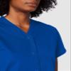 Adar Uniforms Women's Universal Snap Front Scrub Top - 604 - Royal Blue - S view 3
