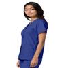 Adar Uniforms Women's Universal Snap Front Scrub Top - 604 - Royal Blue - S view 4