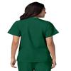 Adar Uniforms Women's Universal Snap Front Scrub Top - 604 - Hunter Green - M view 2