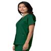 Adar Uniforms Women's Universal Snap Front Scrub Top - 604 - Hunter Green - M view 3