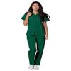 Adar Uniforms Women's Universal Snap Front Scrub Top - 604 - Hunter Green - M view 4