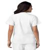 Adar Uniforms Women's Universal Snap Front Scrub Top - 604 - White - M view 2