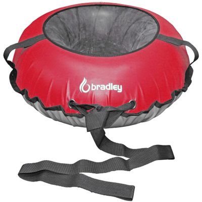 Bradley Heavy-Duty 50" Snow Tube with Reinforced Cover | Rubber Truck Tire Tube Sled for Extreme Sledding, Winter Fun, and Durable Performance in Any Conditions Red (.Tube & Cover Set)