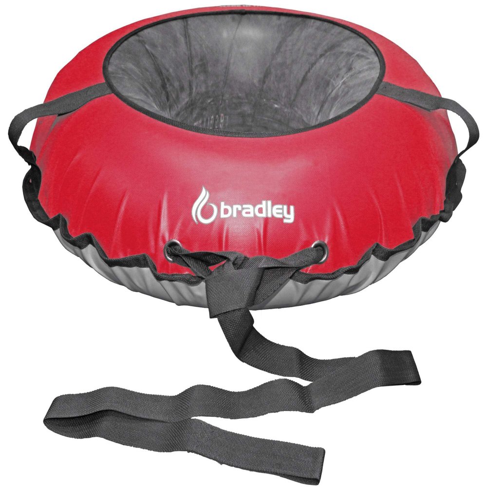 Bradley Heavy-Duty 50" Snow Tube with Reinforced Cover | Rubber Truck Tire Tube Sled for Extreme Sledding, Winter Fun, and Durable Performance in Any Conditions Red (.Tube & Cover Set)