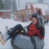 Bradley Heavy-Duty 50" Snow Tube with Reinforced Cover | Rubber Truck Tire Tube Sled for Extreme Sledding, Winter Fun, and Durable Performance in Any Conditions Red (.Tube & Cover Set) view 3