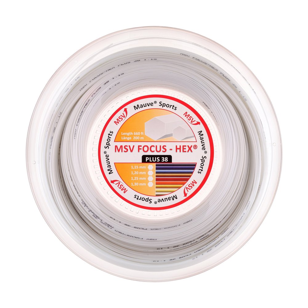 MSV saitenrolle focus hEX plus 38 0355260135500010 blanc 200 m
