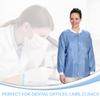 ValuMax 3630CBL Extra-Safe, Wrinkle-Free, Noble Looking Disposable SMS Hip Length Jacket, Ceil Blue, L, Pack of 10 view 4
