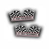2X Engine Window Air Cleaner Sticker Decal, 421 High Performance Tri Power V8 Pro Street, Race Or Muscle Car, Compatible with Pontiac - 5x2.25 inch view 1