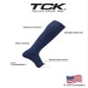 TCK Prosport Performance Tube Socks (Navy, X-Small) view 3