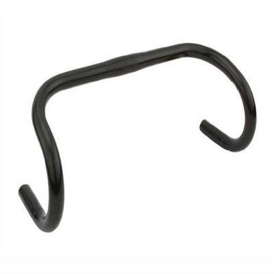 Racing Handlebar Steel 25.4mm Black. bicycle handle bar, handlebar, track handle bar, fixie bike handle bar