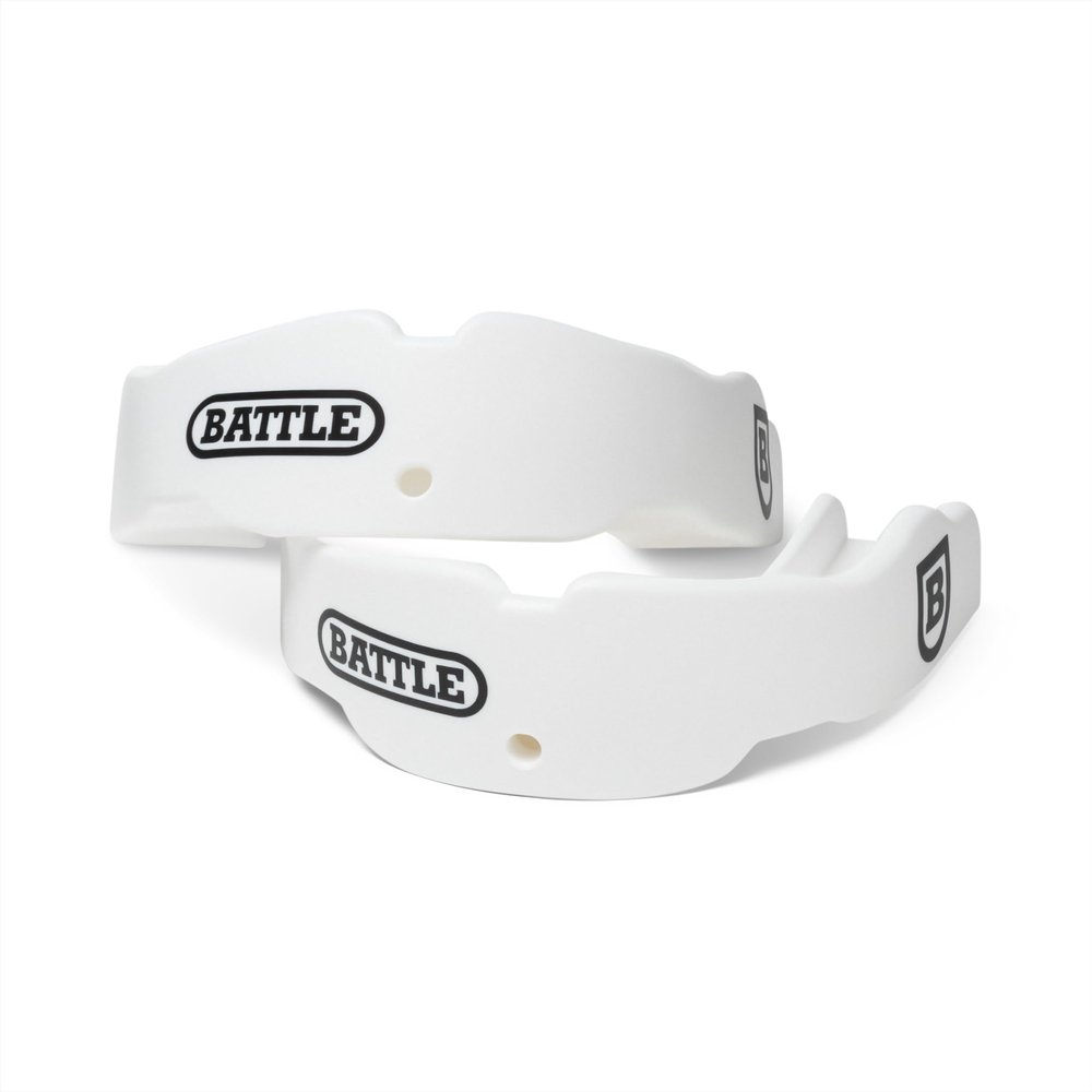 Battle Sports Science 2 Color Youth Mouthguard (2-Pack), White