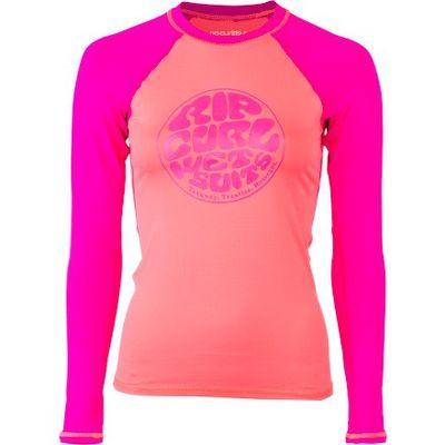 Rip Curl Women's Tidal Wave Long Sleeve Rash Guard, COR, X-Small