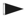 Black Single Pennant (18 in. x 36 in.) view 1
