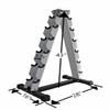 Ader Black Rubber Dumbbell 3,5,8,10,12,15 Lbs 6 Pair with Rack (106 Lb) view 2