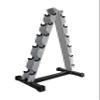 Ader Black Rubber Dumbbell 3,5,8,10,12,15 Lbs 6 Pair with Rack (106 Lb) view 3