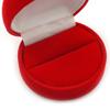 Avalaya Red Velour Round Ring Jewellery Box view 3