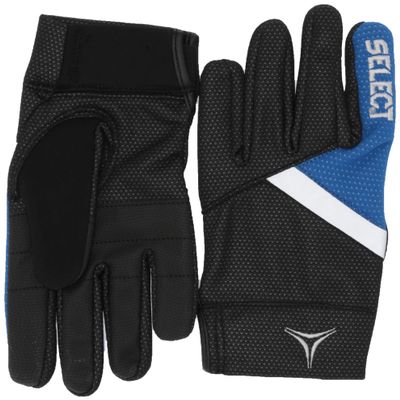 SELECT Winter Soccer Glove, 8, Black/Blue