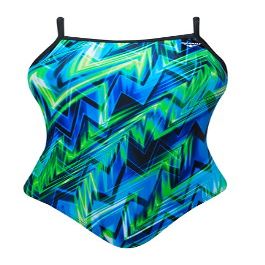 The Finals Women's Onyx Female Butterfly Back, Blue/Green, Size 40