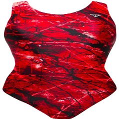 The Finals Women's Amethyst Super V-Back, Red, Size 34