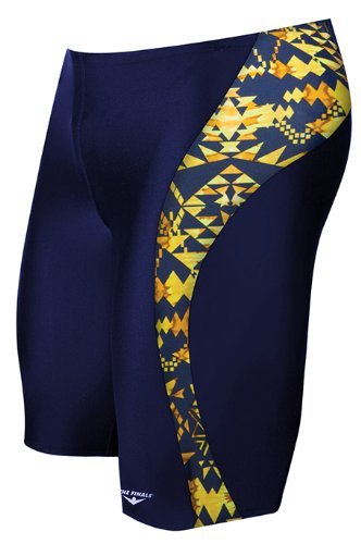 The Finals Men's Aztec Splice Jammer, Navy/gold, Size 34