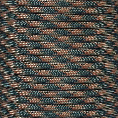 Paracord Planet 550 Assorted Colors of Paracord in 50 and 100 Foot Lengths Made in The USA (Woodland Camo, 100 Feet)