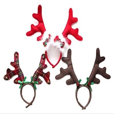 9" Felt XMAS Headband (Pack of 6)