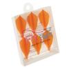 Cosmo Darts 6 Pack Fit Flight - W-Shape Dart Flight (Orange) view 2
